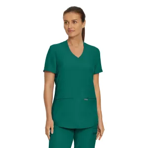 Forward LT100 Women's 3 Pocket V Neck Scrub Top Hunter