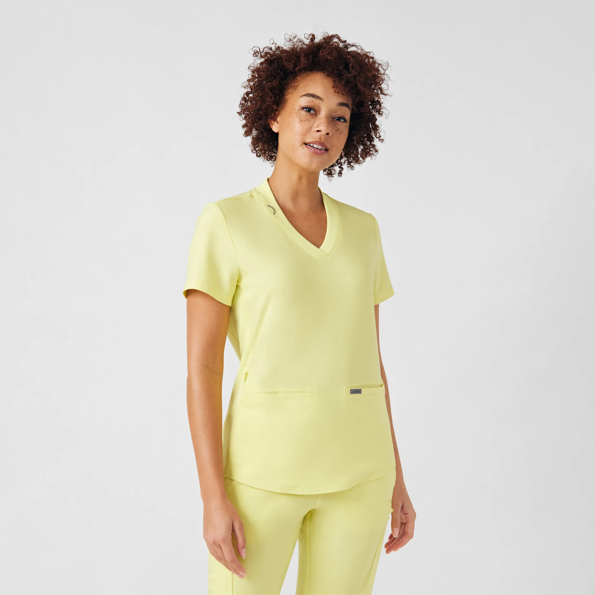Forward LT100 Women's 3 Pocket V Neck Scrub Top Illuminate