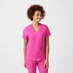Forward LT100 Women's 3 Pocket V Neck Scrub Top Rose Violet