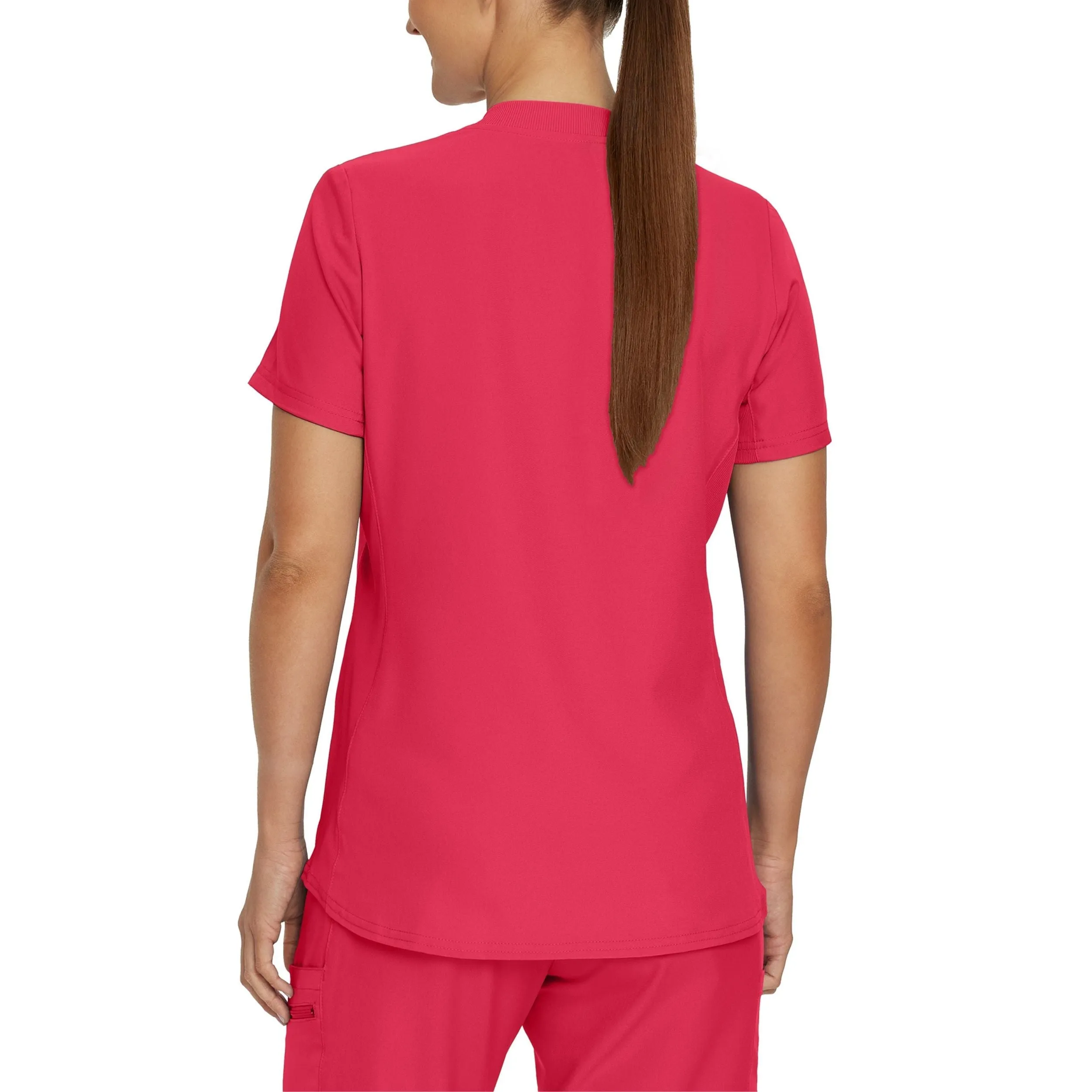 Forward LT100 Women's 3 Pocket V Neck Scrub Top Tea Berry