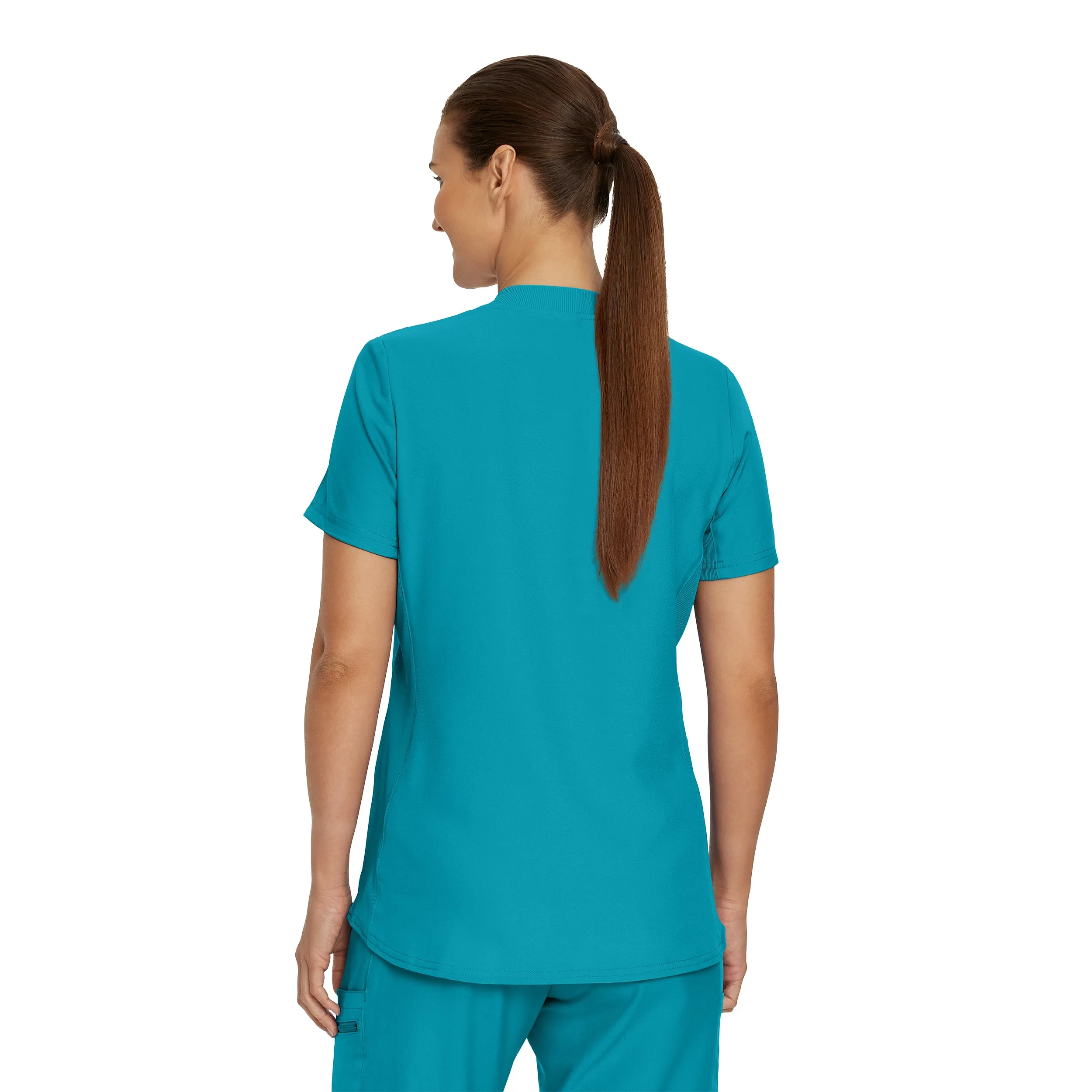 Forward LT100 Women's 3 Pocket V Neck Scrub Top Teal