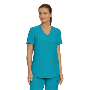 Forward LT100 Women's 3 Pocket V Neck Scrub Top Teal
