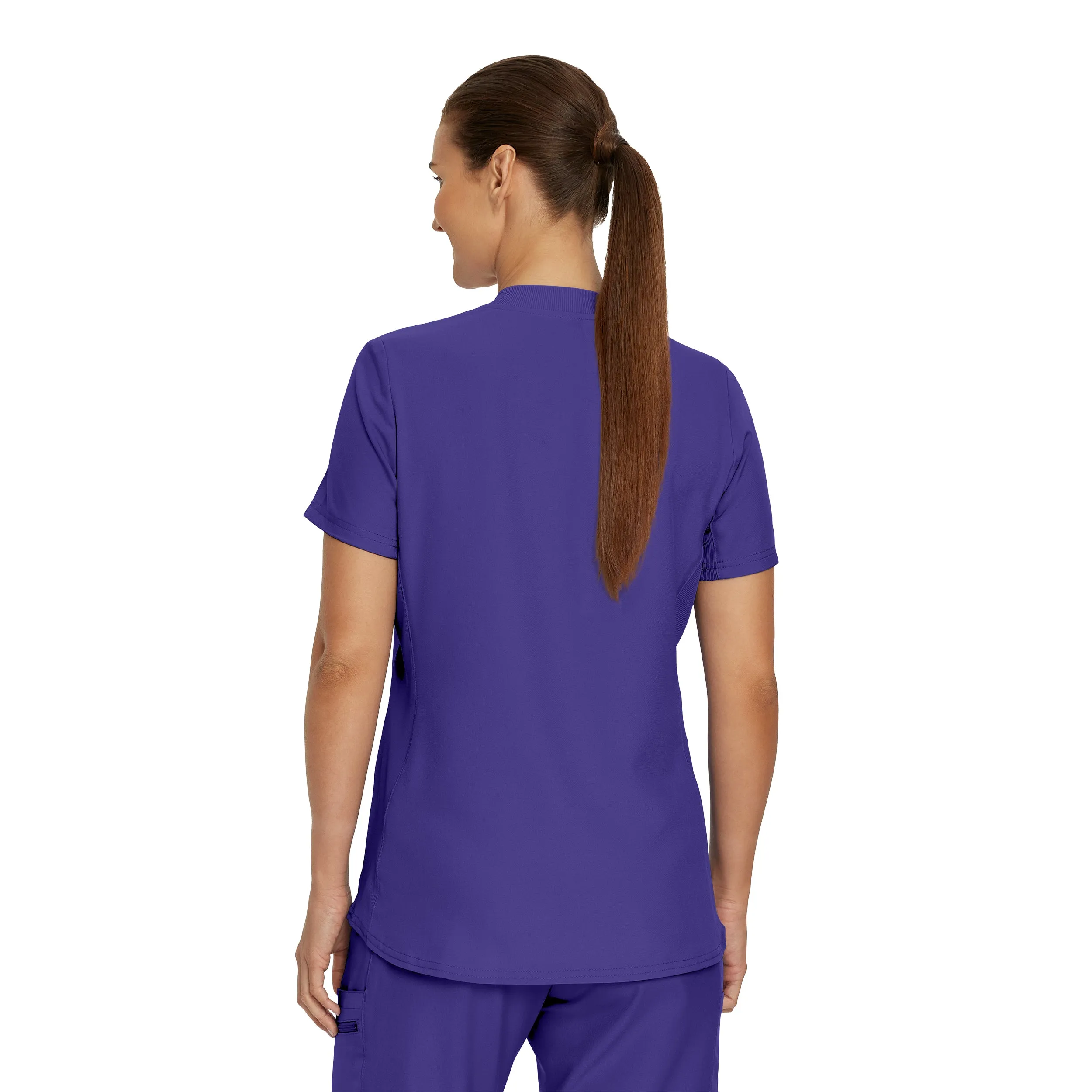 Forward LT100 Women's 3 Pocket V Neck Scrub Top Ultra Violet