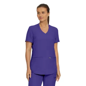 Forward LT100 Women's 3 Pocket V Neck Scrub Top Ultra Violet