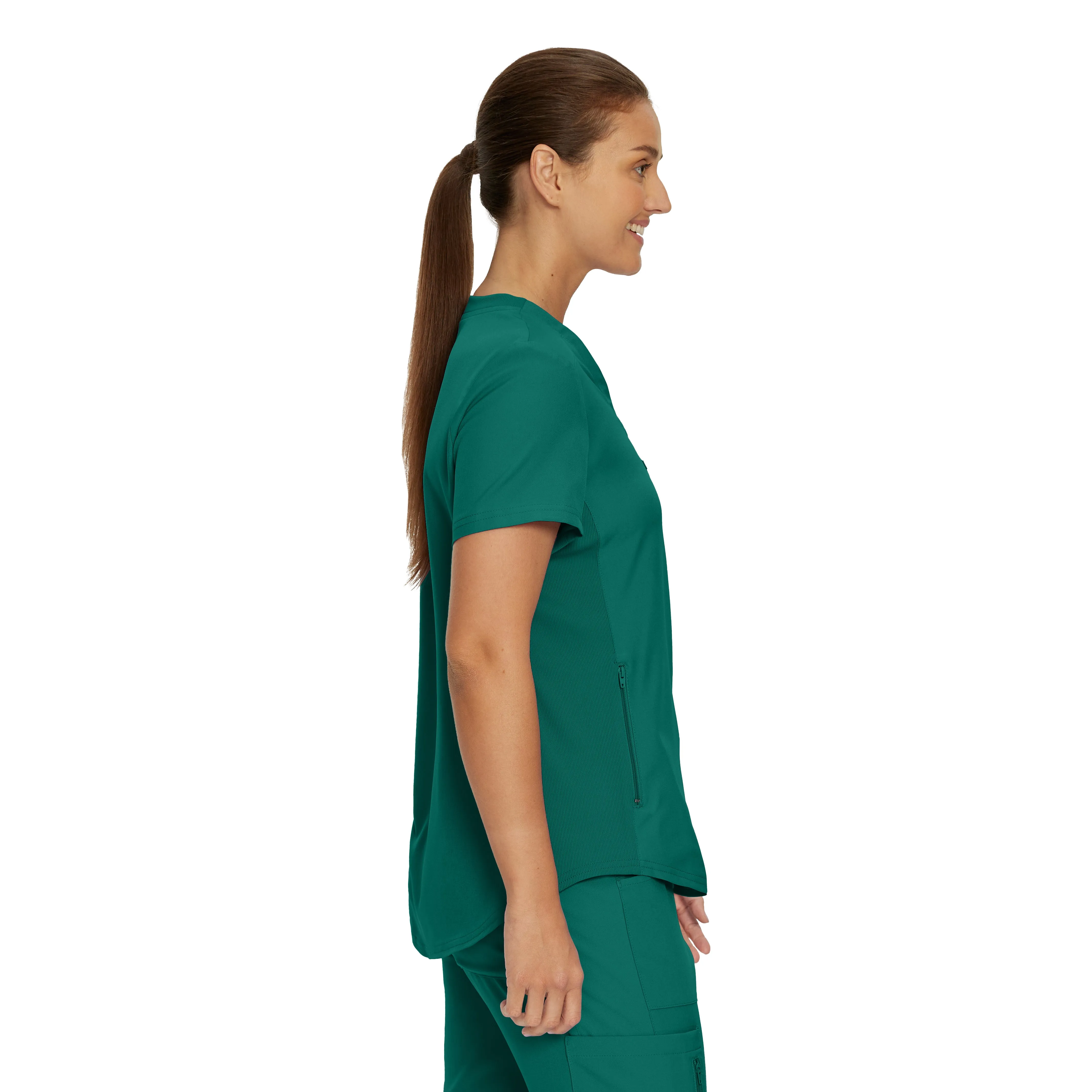 Forward LT101 Women's 2 Pocket V Neck Scrub Top Hunter