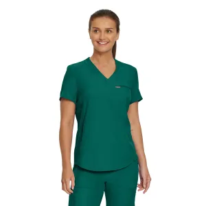 Forward LT101 Women's 2 Pocket V Neck Scrub Top Hunter