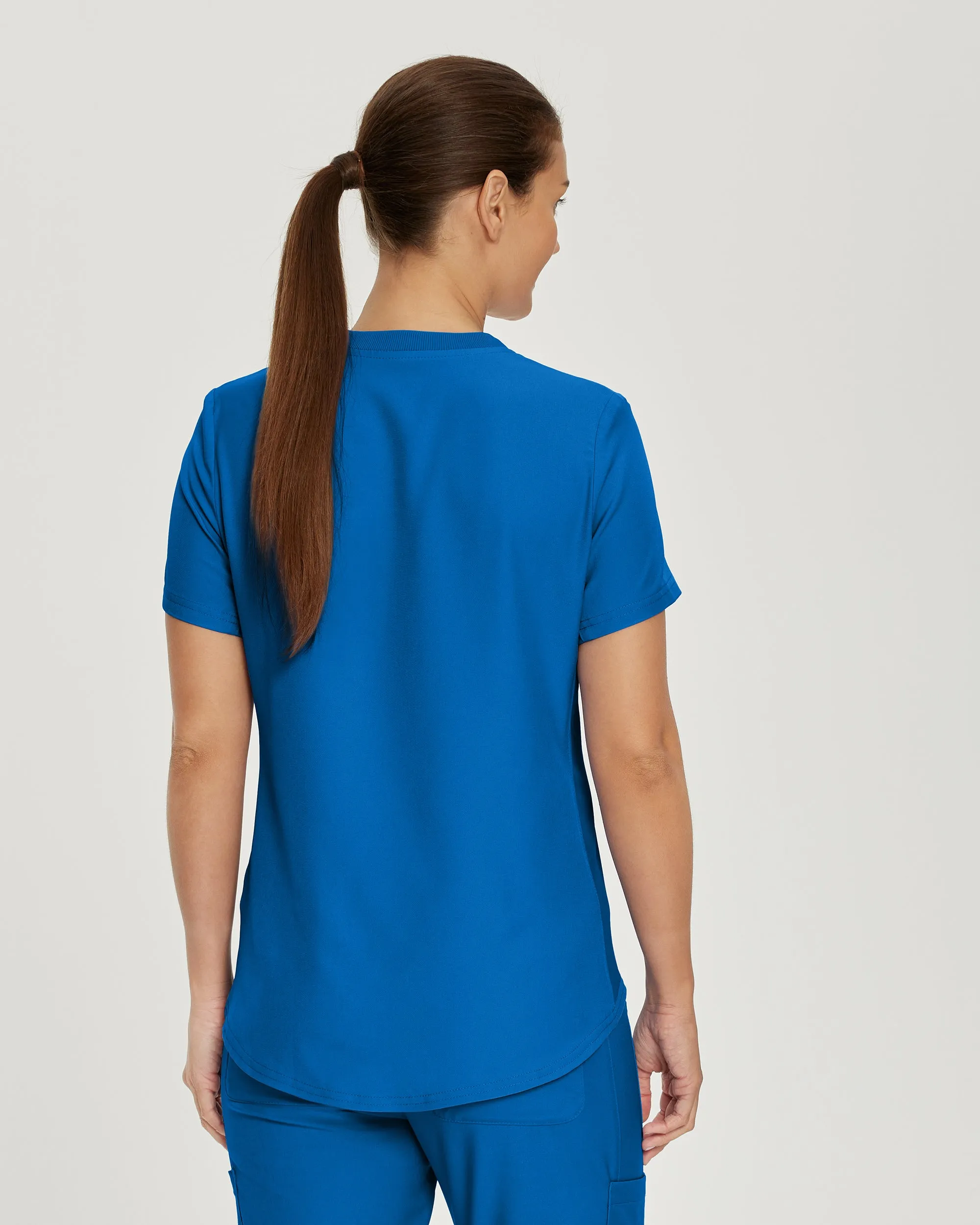 Forward LT101 Women's 2 Pocket V Neck Scrub Top Royal
