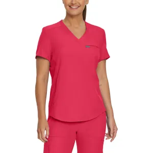 Forward LT101 Women's 2 Pocket V Neck Scrub Top Tea Berry