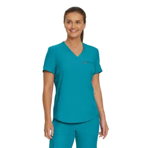 Forward LT101 Women's 2 Pocket V Neck Scrub Top Teal