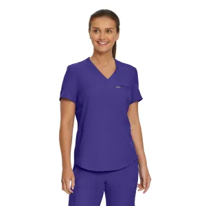 Forward LT101 Women's 2 Pocket V Neck Scrub Top Ultra Violet