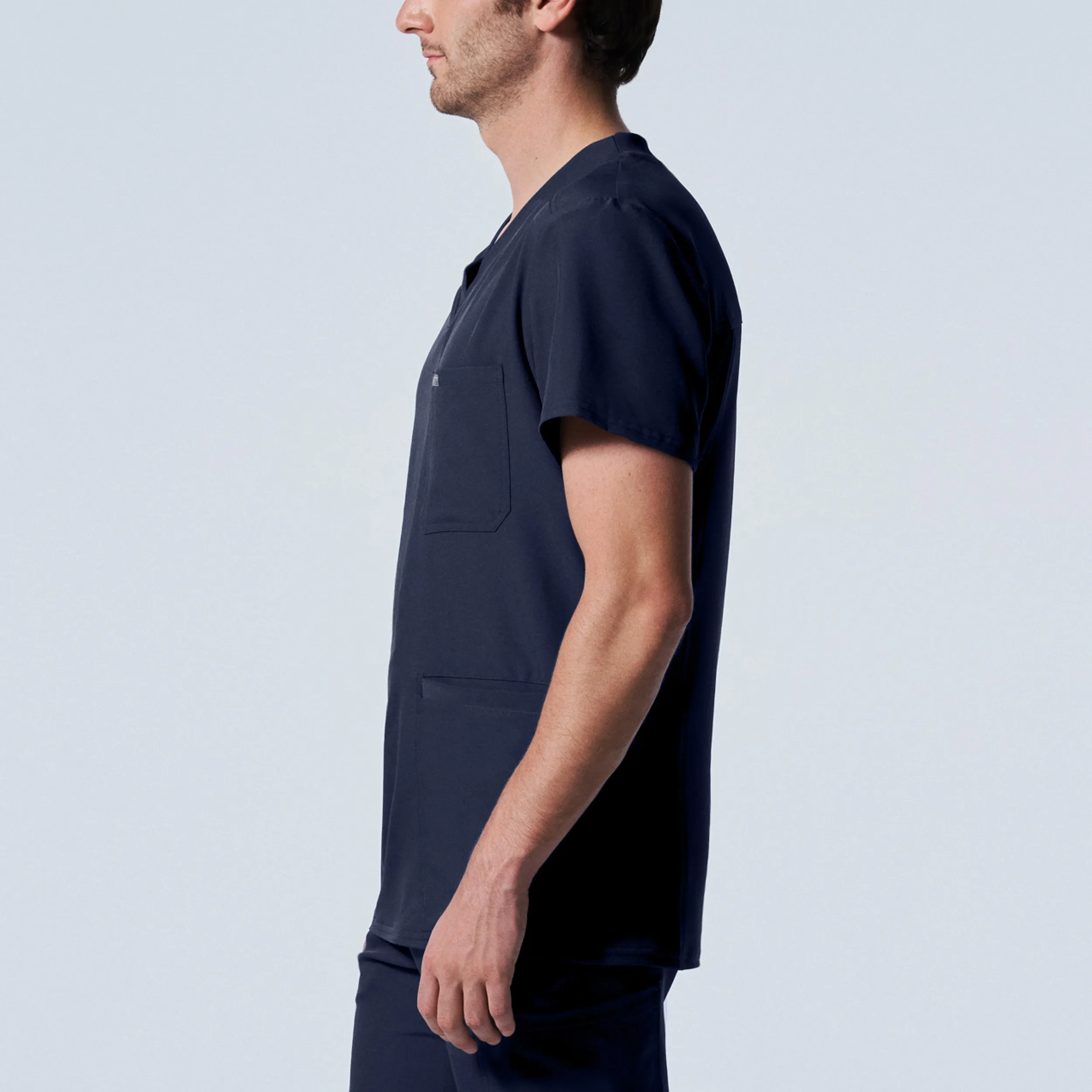 Forward LT110 Men's 4 Pocket V Neck Scrub Top Navy