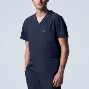 Forward LT110 Men's 4 Pocket V Neck Scrub Top Navy