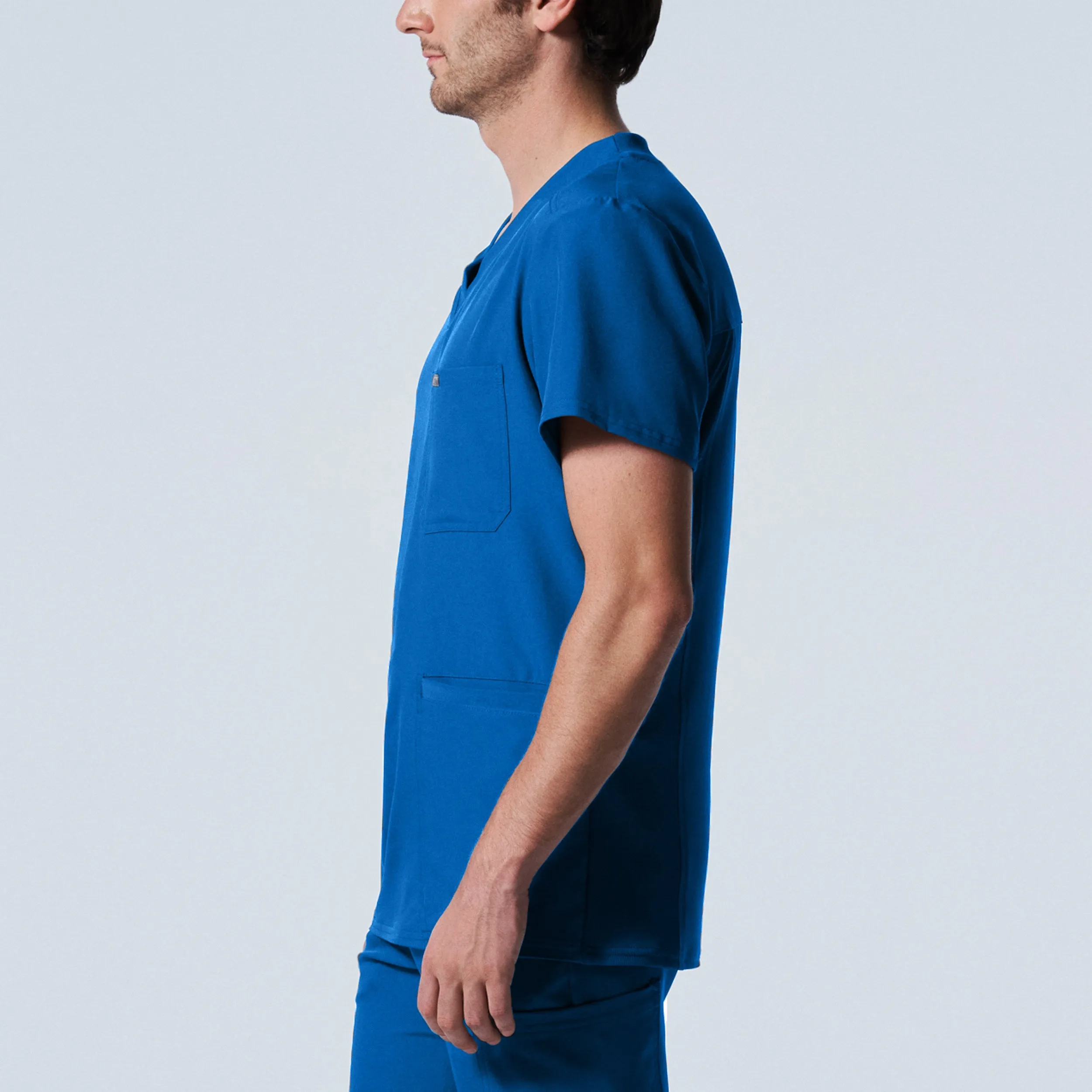 Forward LT110 Men's 4 Pocket V Neck Scrub Top Royal