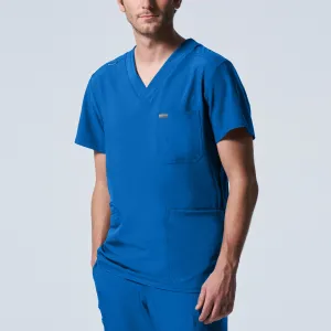 Forward LT110 Men's 4 Pocket V Neck Scrub Top Royal