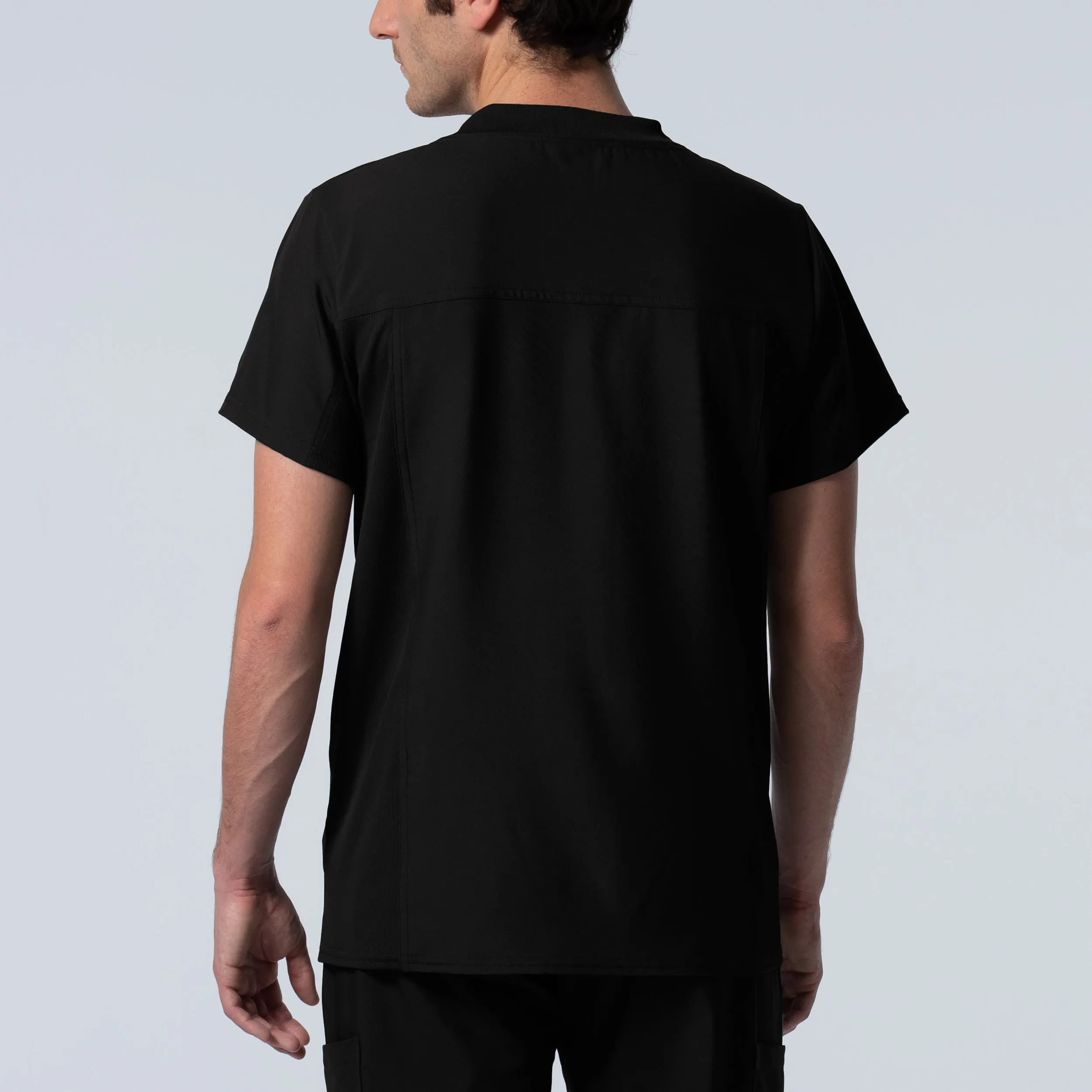 Forward LT111 Men's 2 Pocket V Neck Scrub Top Black
