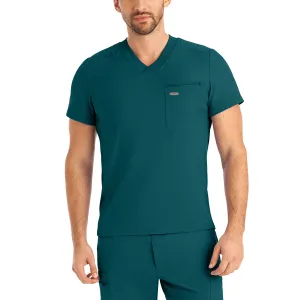Forward LT111 Men's 2 Pocket V Neck Scrub Top Caribbean