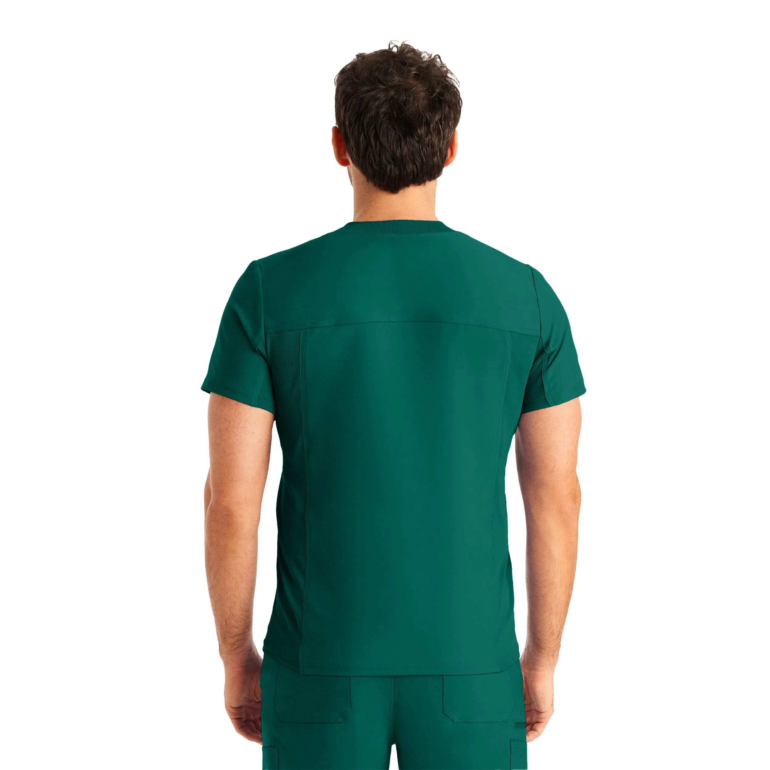 Forward LT111 Men's 2 Pocket V Neck Scrub Top Hunter