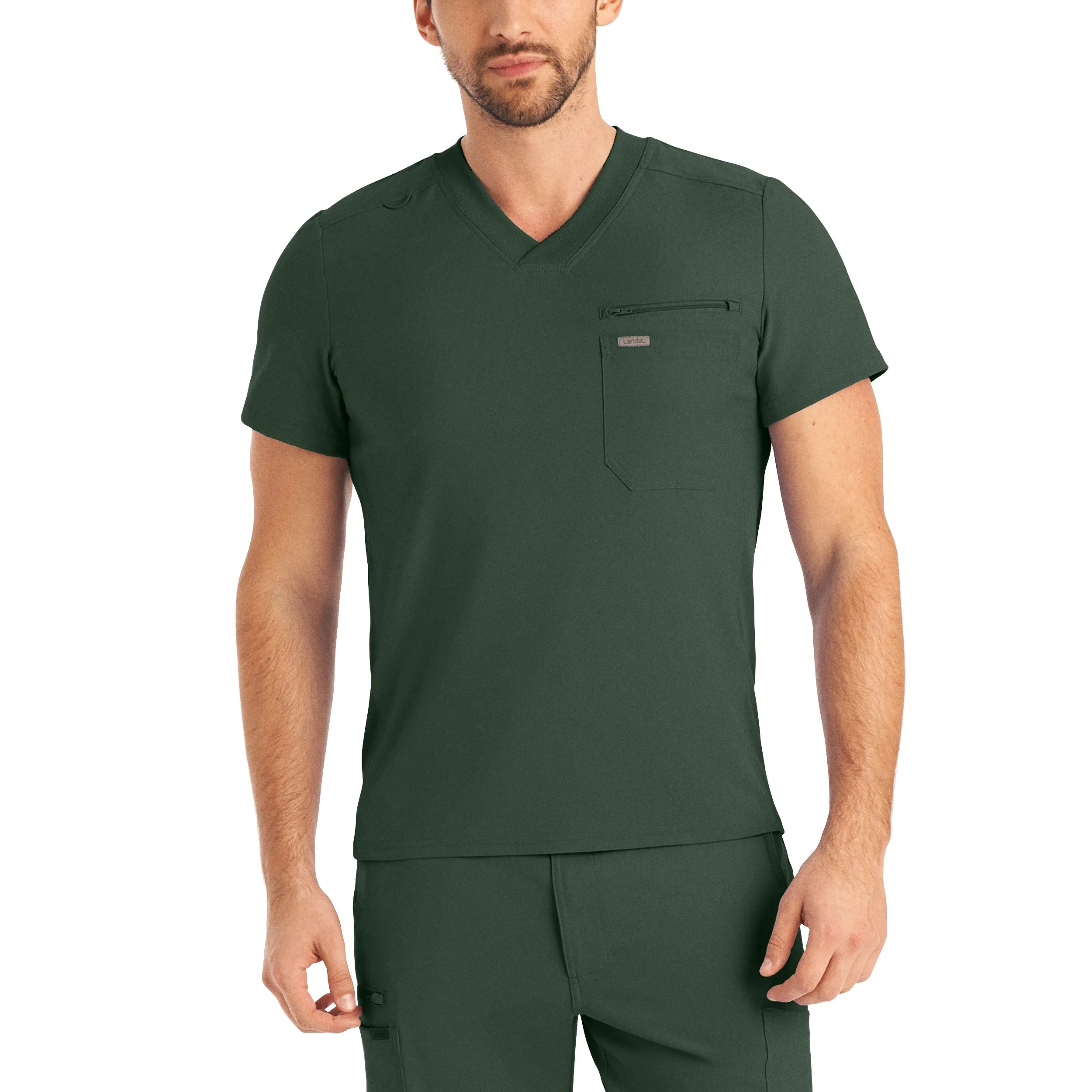 Forward LT111 Men's 2 Pocket V Neck Scrub Top Mountain View