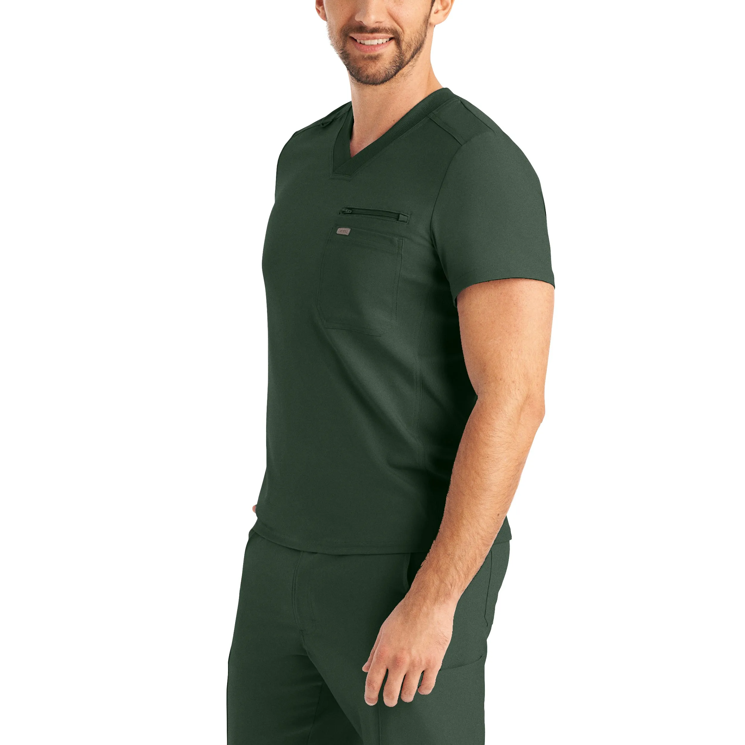 Forward LT111 Men's 2 Pocket V Neck Scrub Top Mountain View