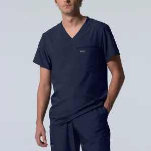 Forward LT111 Men's 2 Pocket V Neck Scrub Top Navy