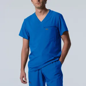 Forward LT111 Men's 2 Pocket V Neck Scrub Top Royal