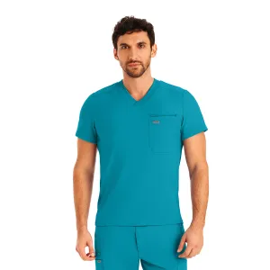 Forward LT111 Men's 2 Pocket V Neck Scrub Top Teal