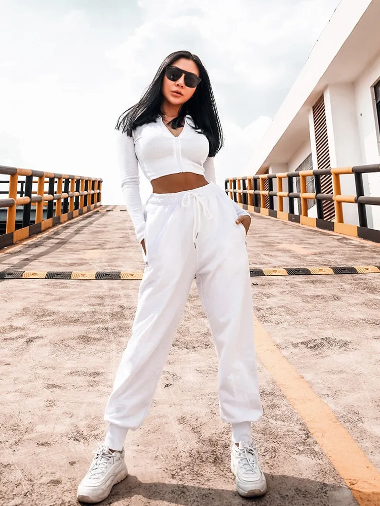 FOURBASIX Essential Zip Crop