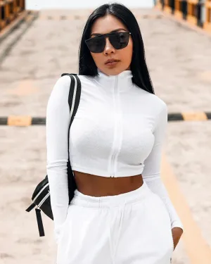 FOURBASIX Essential Zip Crop