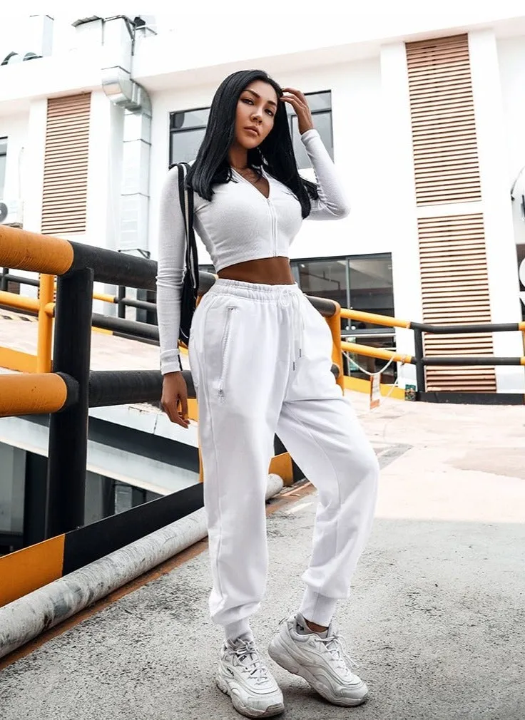FOURBASIX Essential Zip Crop