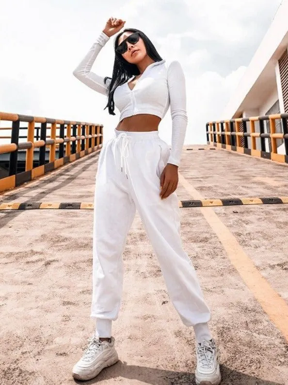 FOURBASIX Essential Zip Crop