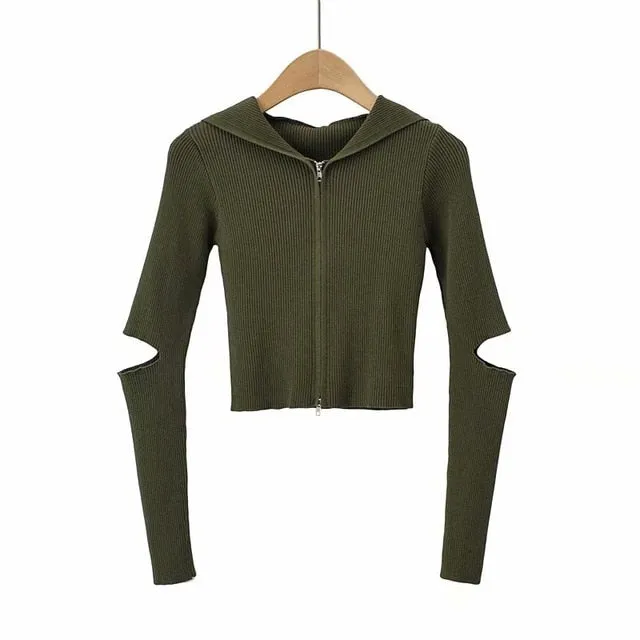 FOURBASIX Hooded Zip-Up Jacket