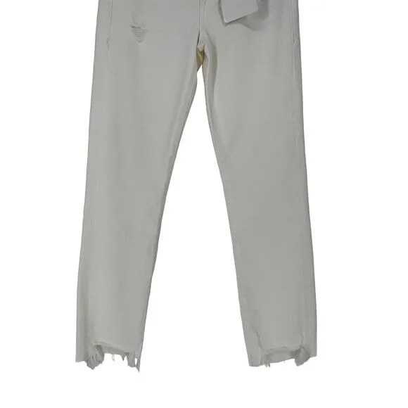 FRAME Denim Le High Straight Jeans in Au Natural Laskey