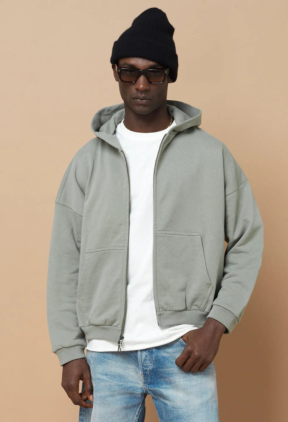 Frances Full Zip / Sage