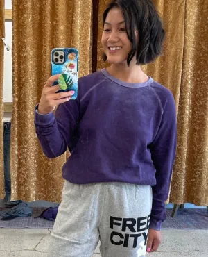Free City Lucky Rabbit Sweatshirt Purple