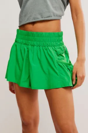 Free People: Get Your Flirt On Short in Green Sheen