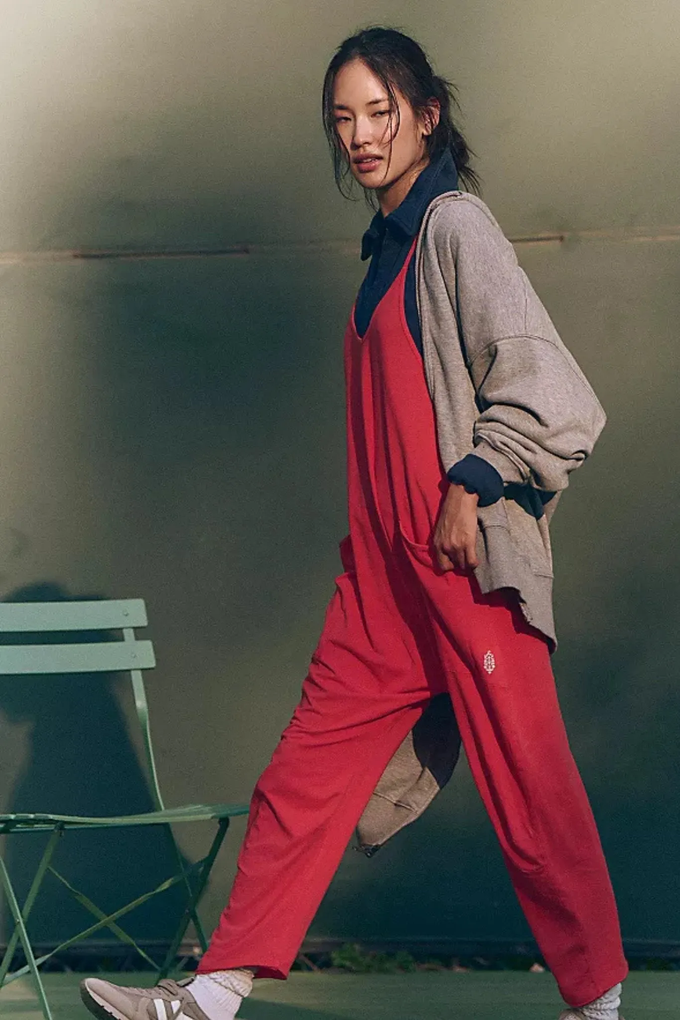 Free People: Hot Shot Onesie in Winterberry