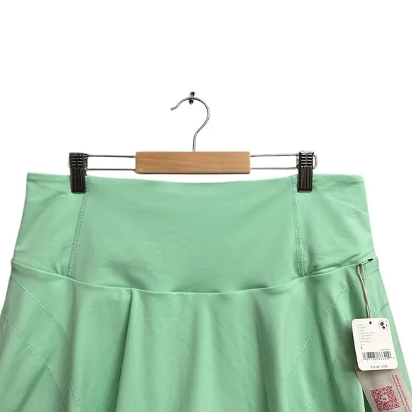Free People Movement Hatch Pleats And Thank You Maternity Skort in Salted Lime