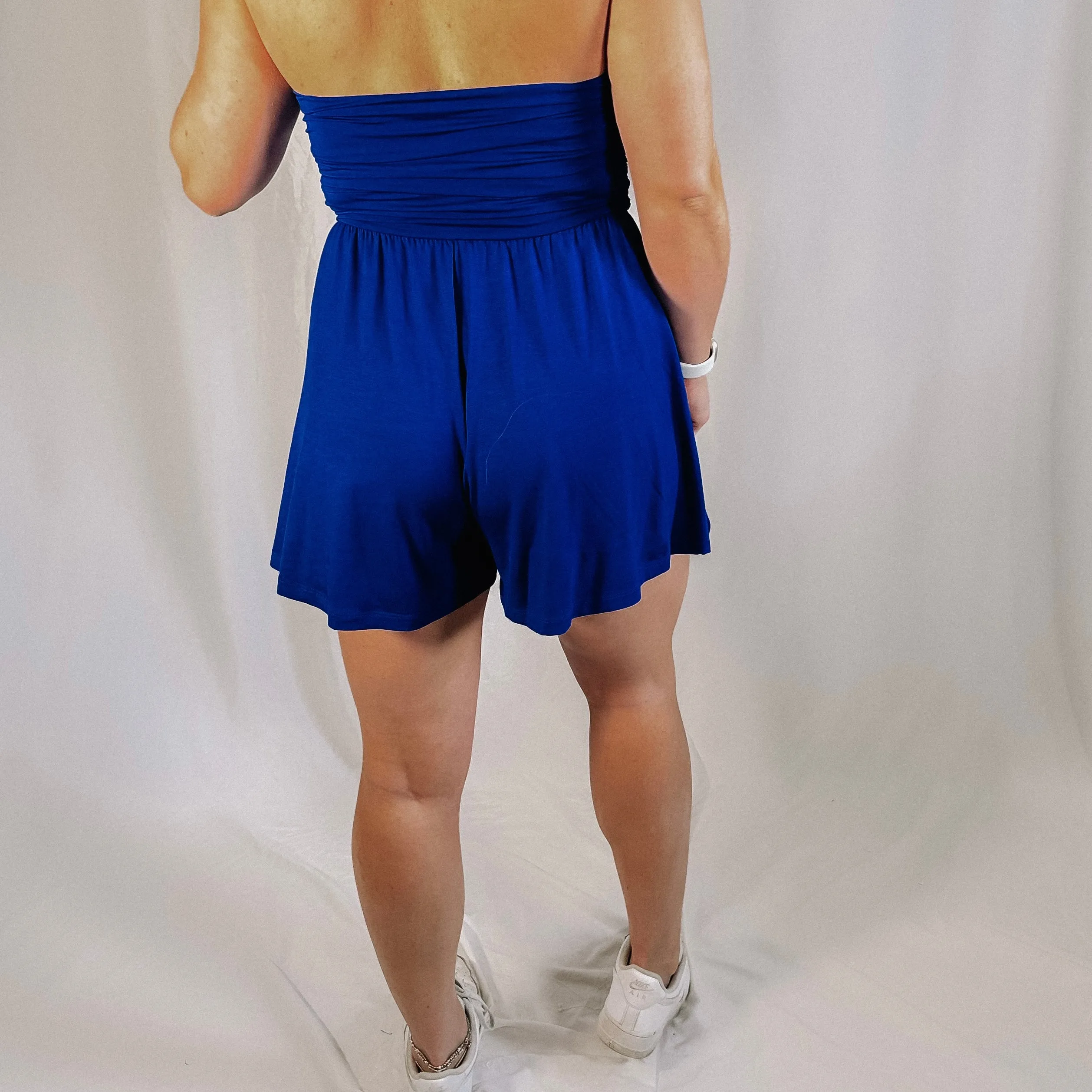 Freedom Strapless Romper - Blue - LAST ONE