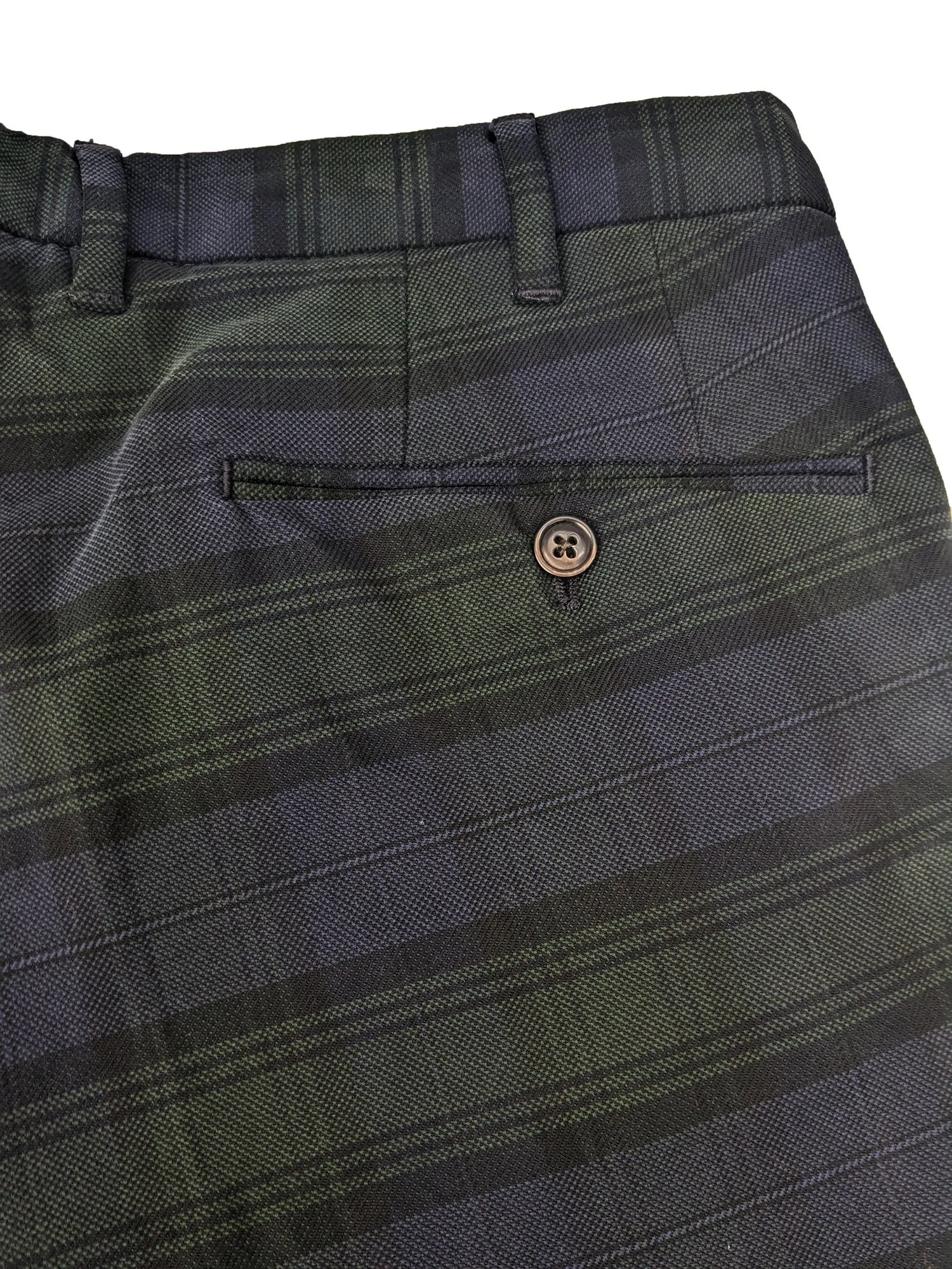 GANT Men's Navy Midnight Plaid Tailored Pants Size 34 NWT