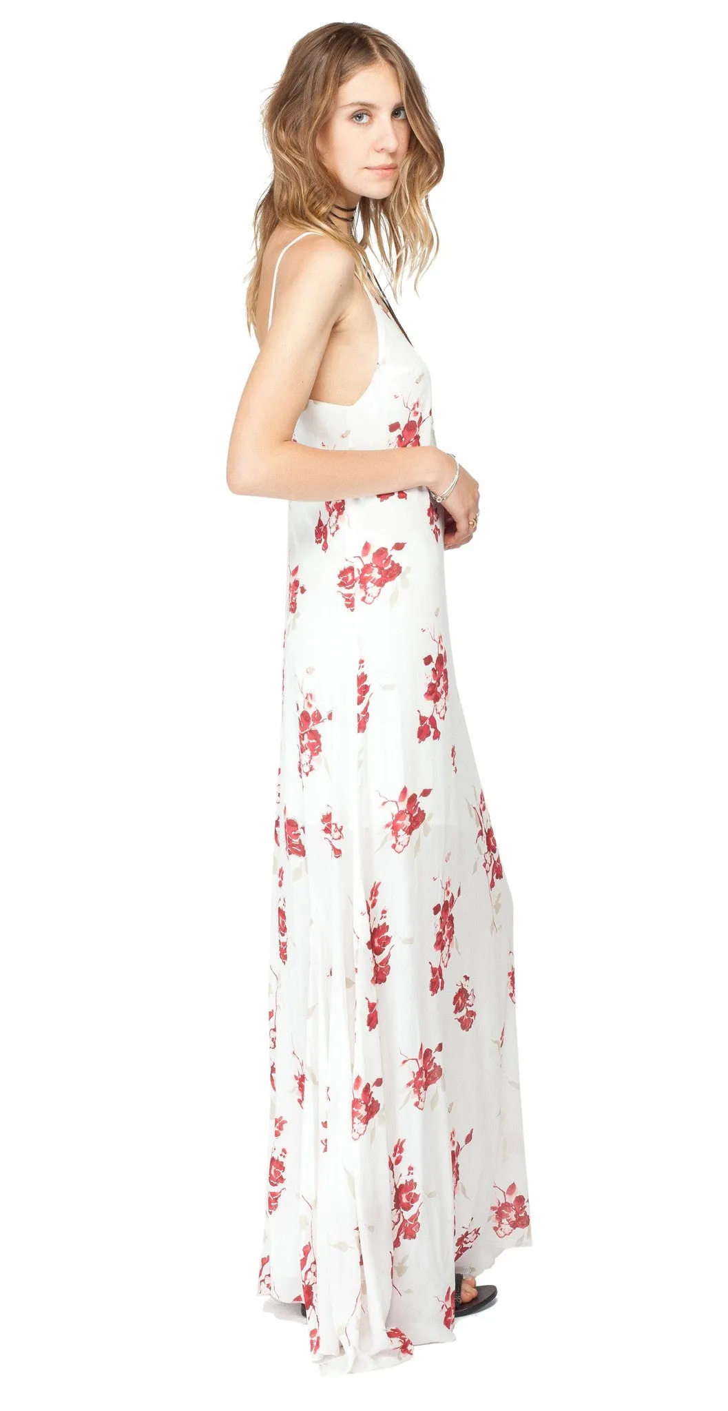 Gentle Fawn Camellia Dress | Romantic Floral Print