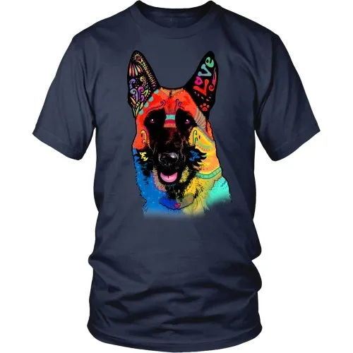 German Shepherd Love Colorful - FREE Shipping!