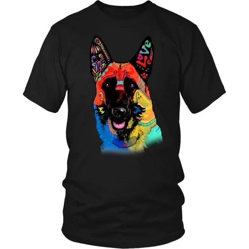 German Shepherd Love Colorful - FREE Shipping!
