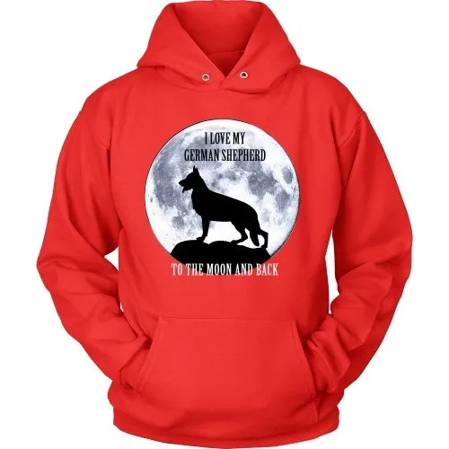 German Shepherd Love to the Moon - FREE Shipping!