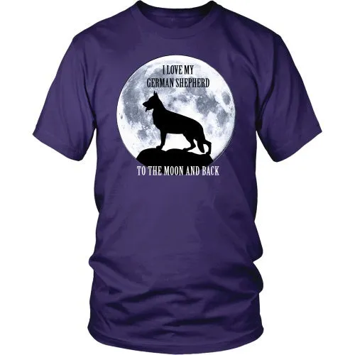 German Shepherd Love to the Moon - FREE Shipping!