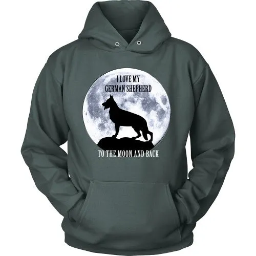 German Shepherd Love to the Moon - FREE Shipping!