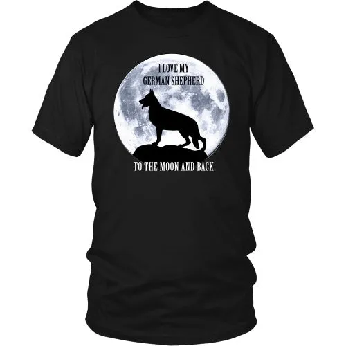 German Shepherd Love to the Moon - FREE Shipping!