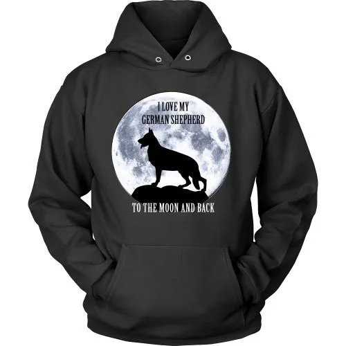 German Shepherd Love to the Moon - FREE Shipping!
