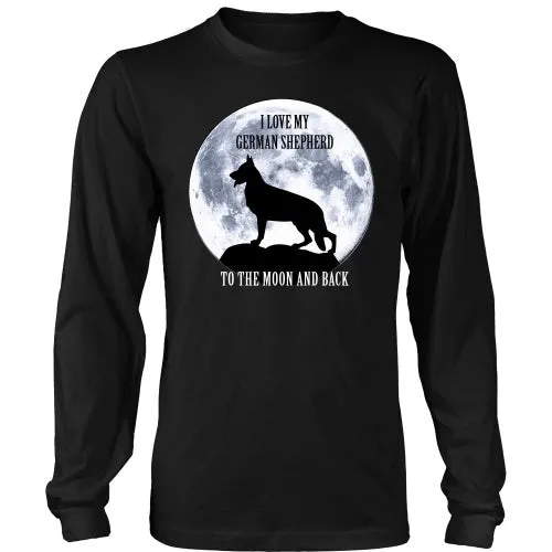German Shepherd Love to the Moon - FREE Shipping!
