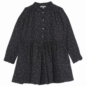 Girls Bitume Flowered Dress