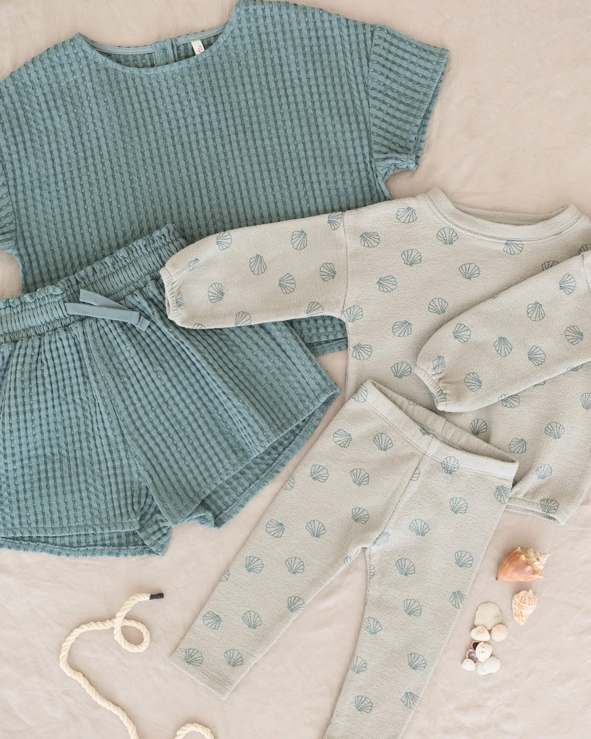 Girls Waffle Set || Ocean